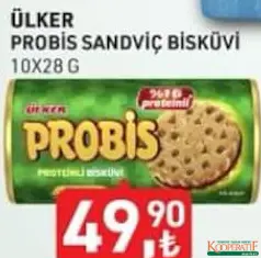 ÜLKER PROBİS SANDVİÇ BİSKÜVİ 10X28 G fiyat ve kampanya bilgisi